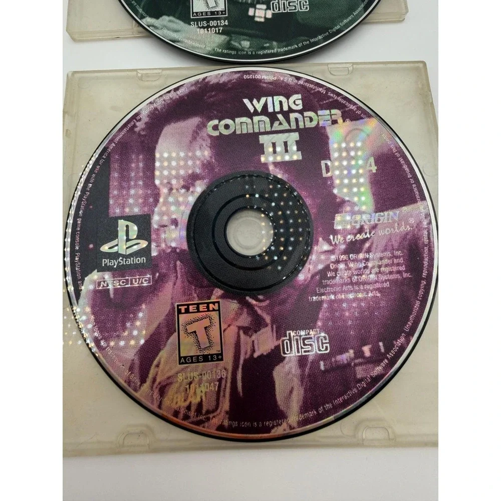 Wing Commander III Heart‎ of the Tiger PS1 PlayStation 4-Disc SLUS-00019 Origin